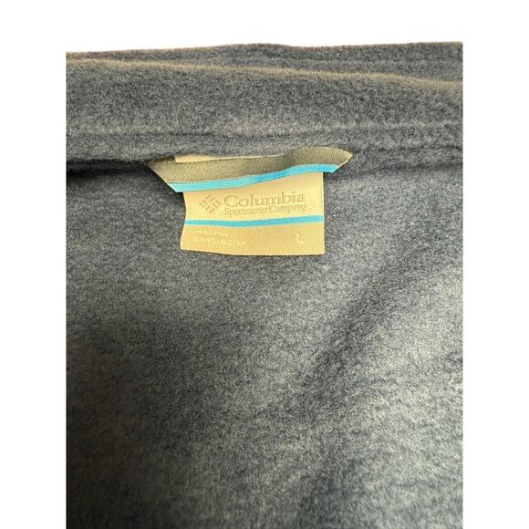 NWT!! "COLUMBIA" Men's Navy Blue Zip Up Fleece SZ L Lightweight MSRP-65.00 - Picture 4 of 9